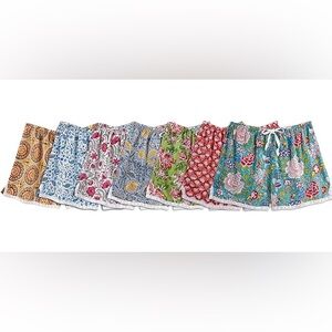 Women’s High Waist Floral Print Shorts - Multicolor